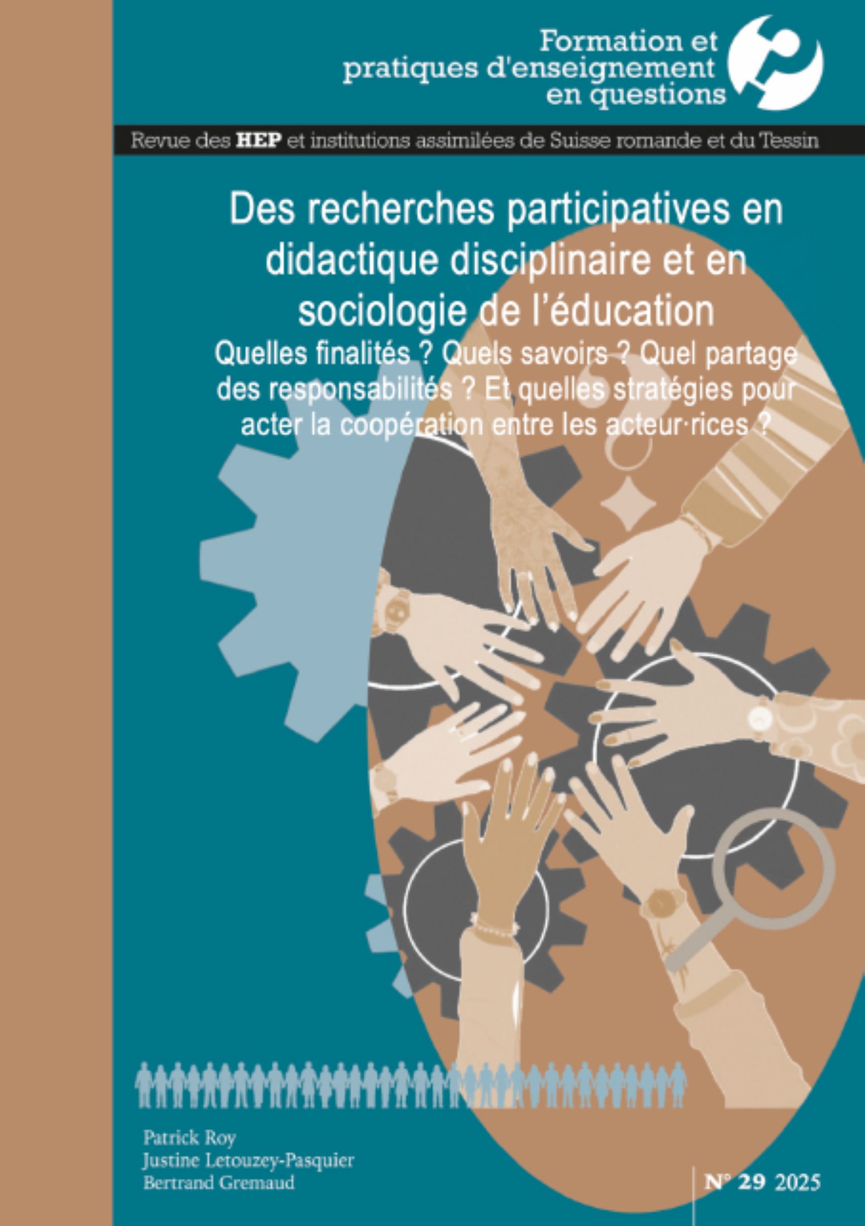 					Afficher No. 29 (2025): Des recherches participatives en didactique disciplinaire et en sociologie de l’éducation : Quelles finalités ? Quels savoirs ? Quel partage des responsabilités ? Et, quelles stratégies pour acter la coopération entre les acteur·rices ?
				